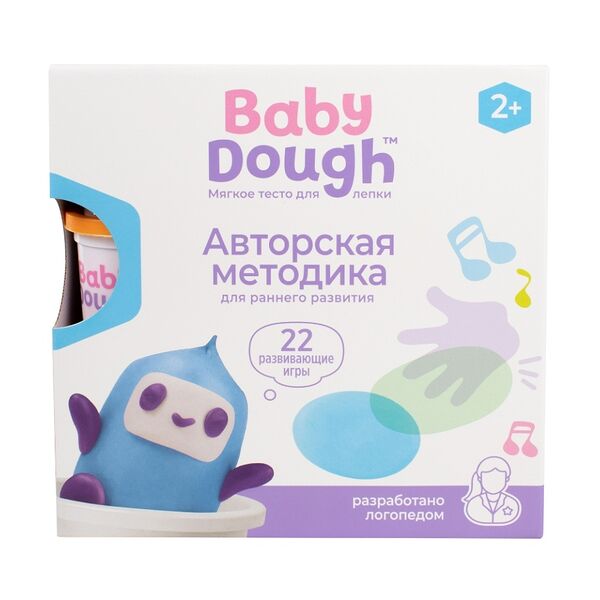 Игровой набор BabyDough тесто для лепки цвет голубой 2+