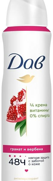 Антиперспирант-дезодорант Dove Пробуждение чувств гранат и вербена 48ч защиты без спирта 150мл
