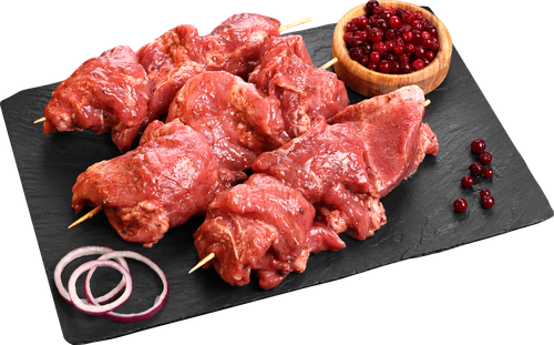 

Шашлык из свиной шеи ЛЕНТА FRESH в брусничном маринаде