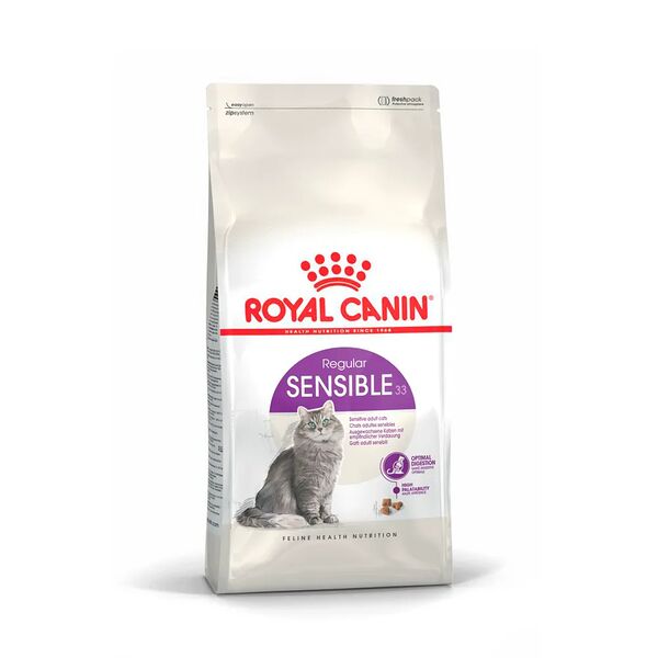 Корм для взрослых кошек с чувствительной пищеварительной системой Royal Canin Sensible 33 сухой сбалансированный, 0.2 кг