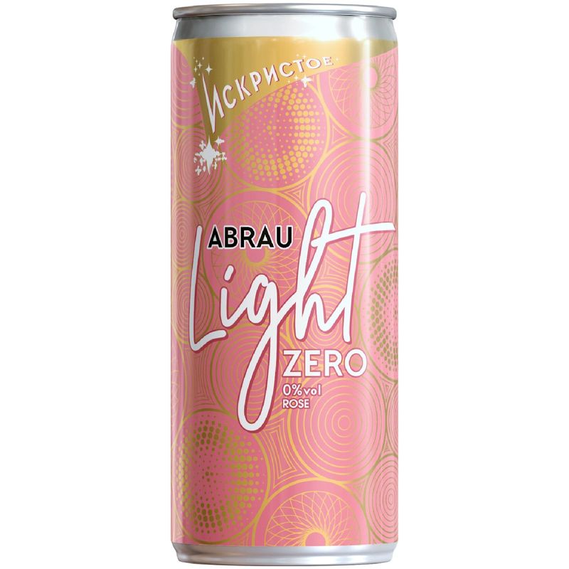 

Вино игристое безалкогольное Абрау-Дюрсо Abrau Light Zero розовое сухое 250 мл