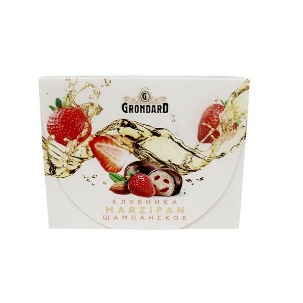 Конфеты глаз Марципановые с кусочками клубники и шампанским 98г