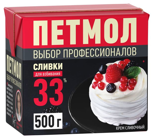 

Сливки Петмол для взбивания ультрапастеризованные 33% 500 г