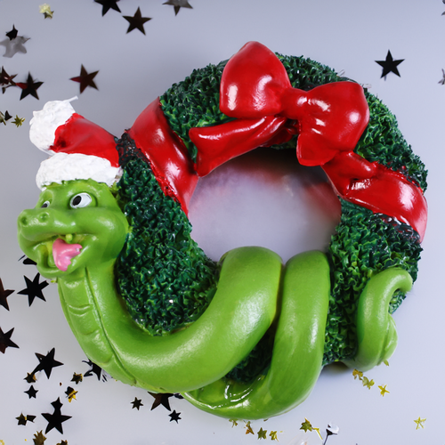 

Магнит новогодний Homeclub Новогодняя змейка 6.7 см полирезин дизайн в ассортименте