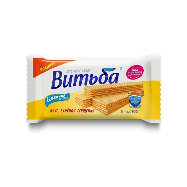 Вафли Витьба вкус вареной сгущенки 200г