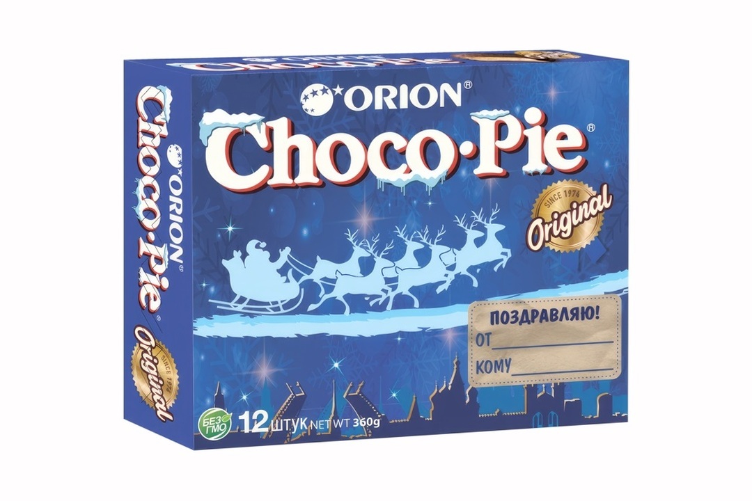 

Печенье Choco Pie в глазури дизайн упаковки в ассортименте 12 шт. 360 г