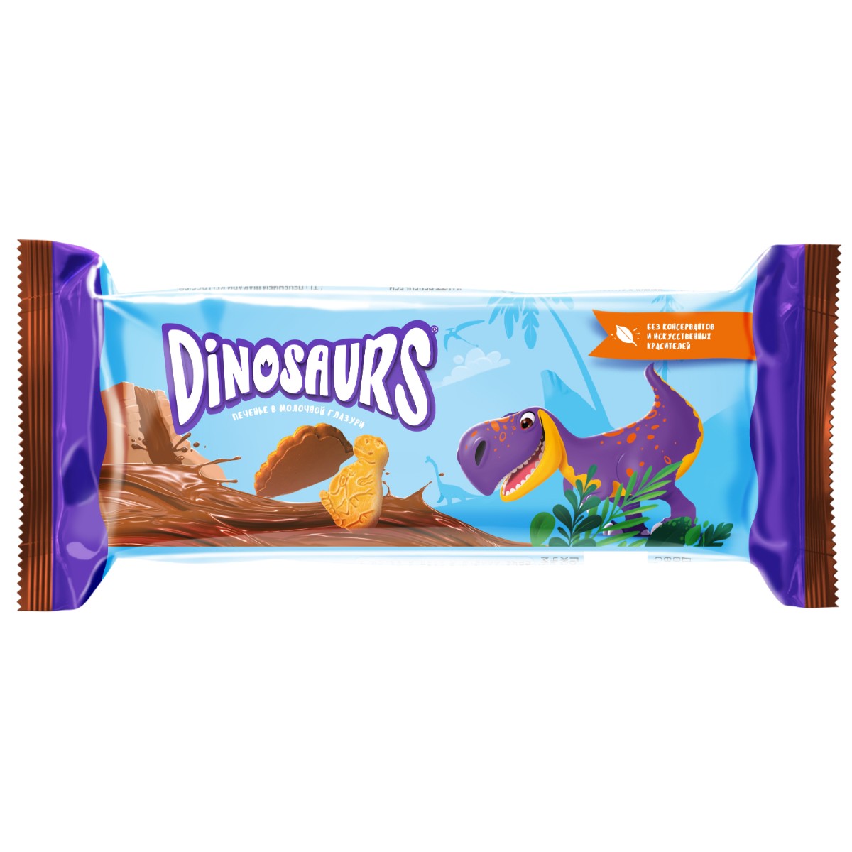 

Печенье сахарное Dinosaurs в молочной глазури 127 г