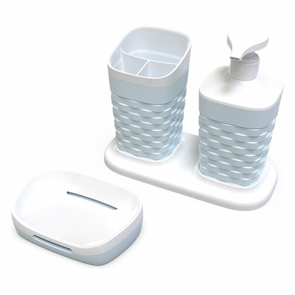 Набор для ванной комнаты Полимербыт Reef, 4 предмета