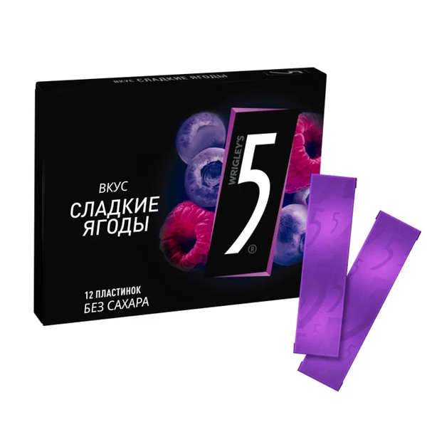 Жевательная резинка Five вкус Сладкие ягоды без сахара 31.2 г