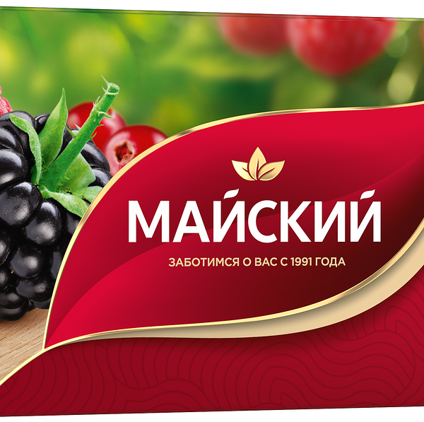 Чай черный Майский Лесные ягоды 25 пакетиков, 37.5г