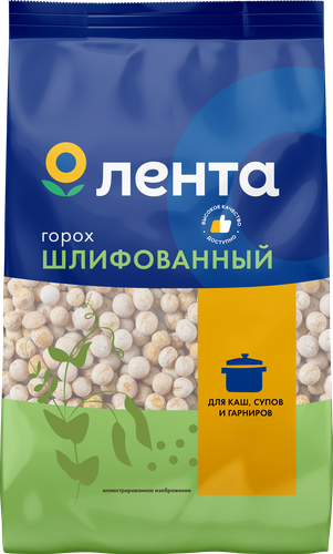 

Горох Лента шлифованный 900 г