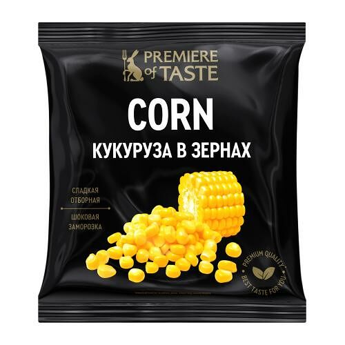 Кукуруза сладкая Premiere Of Taste в зернах замороженная, 400 г