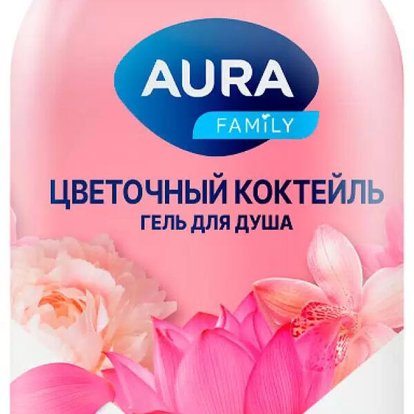 Гель для душа Aura Family Цветочный коктейль 1 л