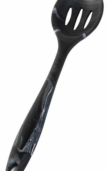 Ложка с прорезями под мрамор силиконовая, 27х5.8х2 см