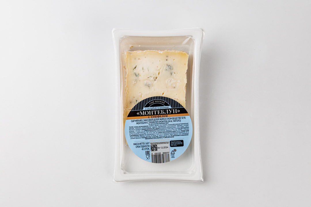 

Сыр с голубой плесенью МонтеБлун с трюфелем, 160г