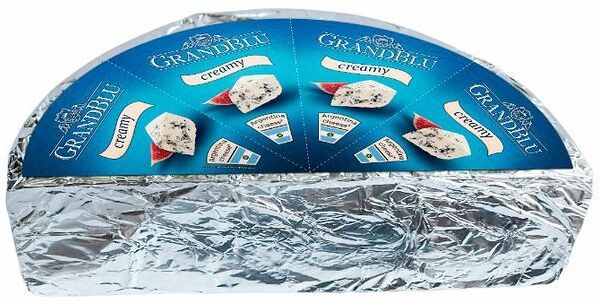 Сыр мягкий GrandBlu Milkana Creamy с голубой плесенью, вес 
