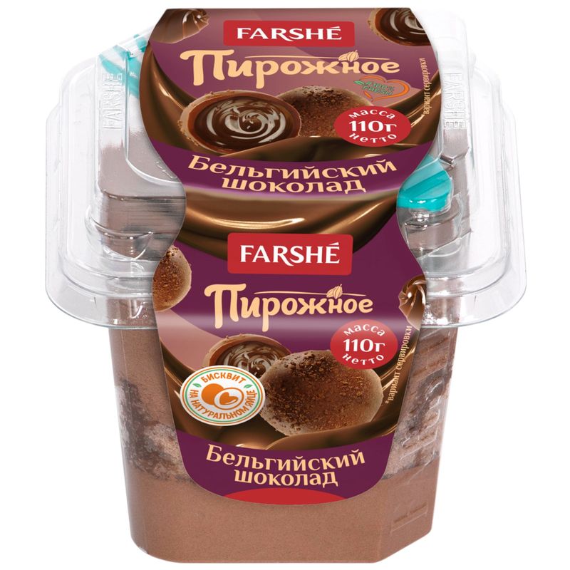 

Пирожное Farshe Бельгийский шоколад 110 г