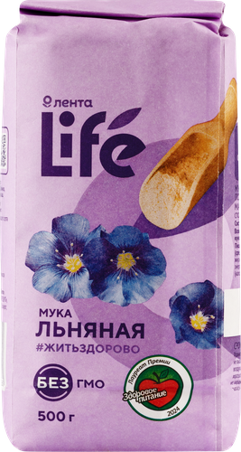 

Мука льняная Лента Life 500 г