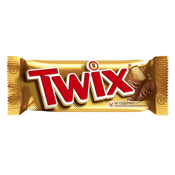 Шоколадный батончик Twix с карамелью 55 г