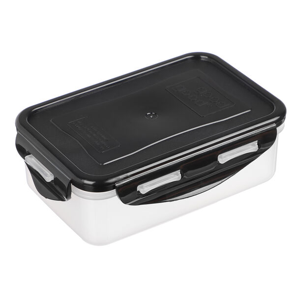 Контейнер герметичный для свч с защелками, 0,5л, 160х110х55мм, пластик