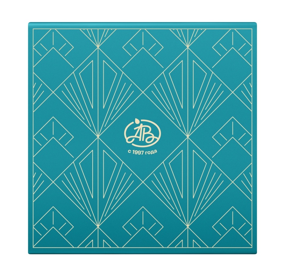 

Коробка подарочная «Азбука вкуса» с лентами 20.5х20.5х8 зеленая