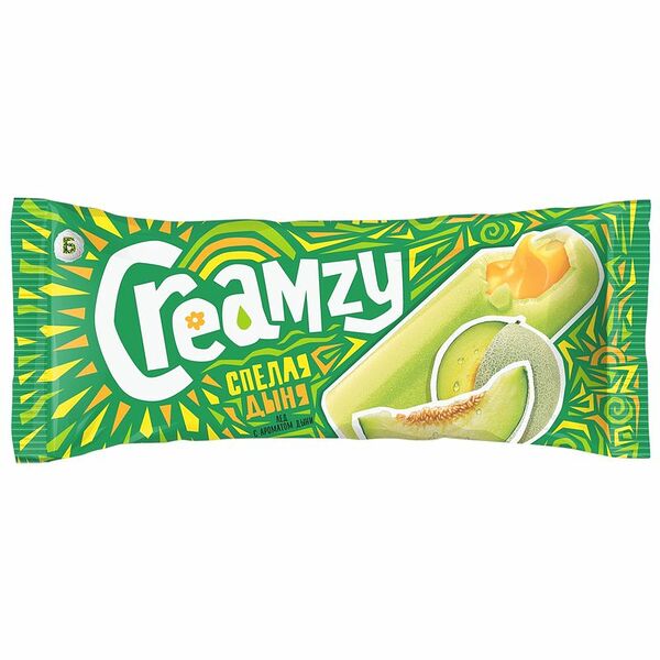 Мороженое Creamzy Лед фруктовый с ароматом дыни, 70 г