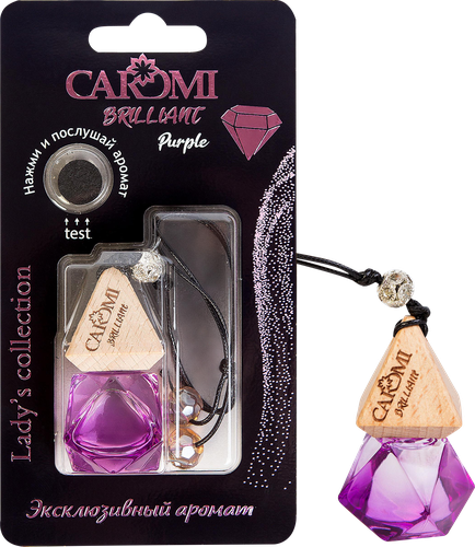 

Ароматизатор автомобильный Caromi Brilliant 2 Purple по мотивам Escada Miama blossom, 7 мл