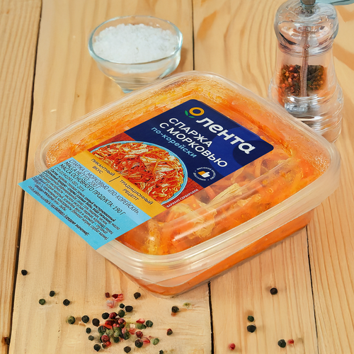 

Спаржа Лента По-корейски, с морковью, 200 г