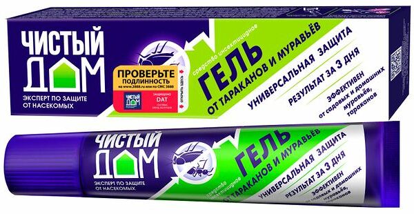 Средство защитное от садовых муравьев и тараканов Гель-туба, туба 35г