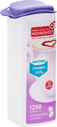 

Заменитель сахара Novasweet таблетки 1200 шт.