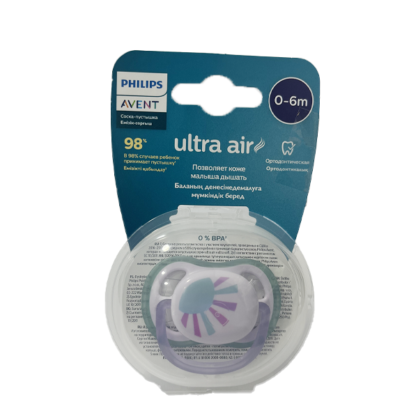 Пустышка Avent 0-6M фиолетовая N1 086/04