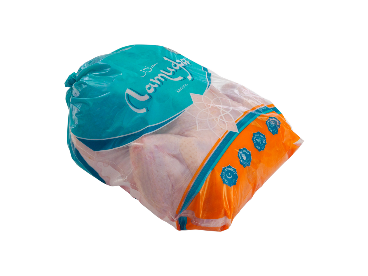 

Тушка цыпленка-бройлера Латифа Халяль потрошеная 1 сорта охлажденная вес