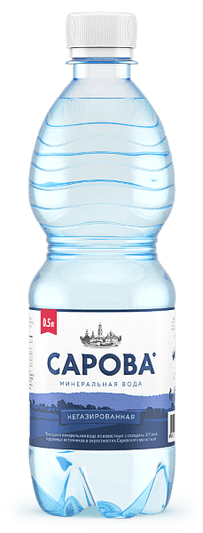 Вода минеральная Сарова негазированная 0.5 л