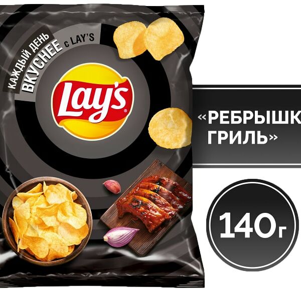 Чипсы Lays Ребрышки гриль 140г