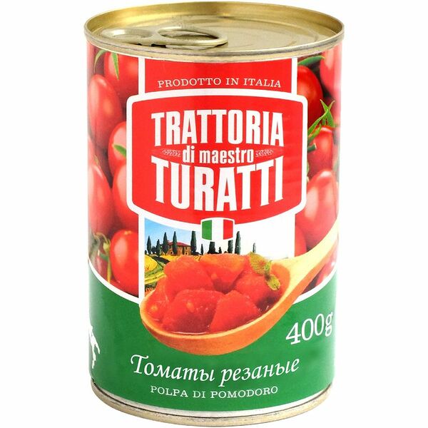 Помидоры Trattoria Di Maestro Turatti резаные 400 г