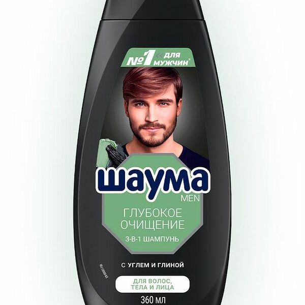 Шампунь для волос Schauma Men Глубокое Очищение 3в1 360 мл