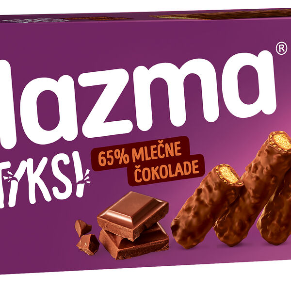 Печенье Plazma Стикси, хрустящие палочки, покрытое двухслойным шоколадом​ 125 г