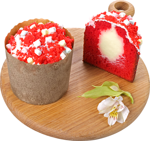 

Кулич Красный бархат с ванильной начинкой 420 г