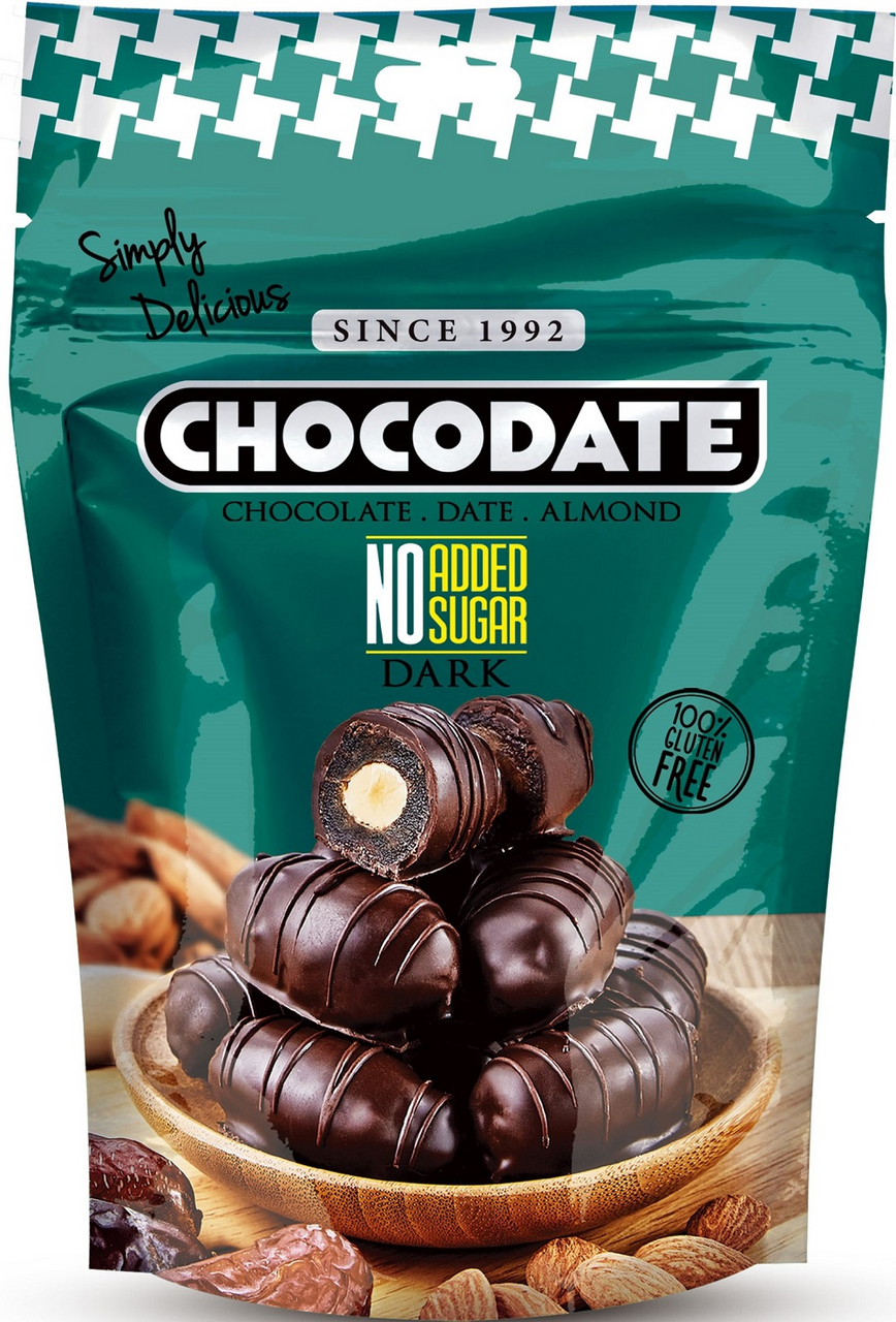 

Финики Chocodate с миндалем в темном шоколаде без добавления сахара 100 г