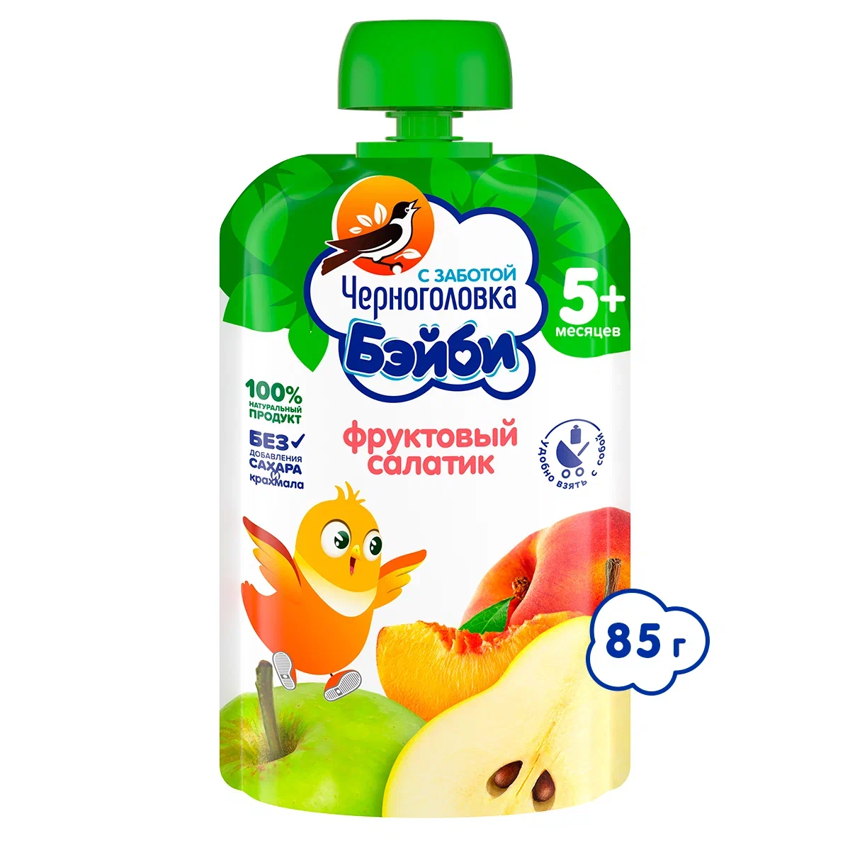 

Пюре фруктовое Черноголовка Бэйби Фруктовый салатик с 5 месяцев 85 г