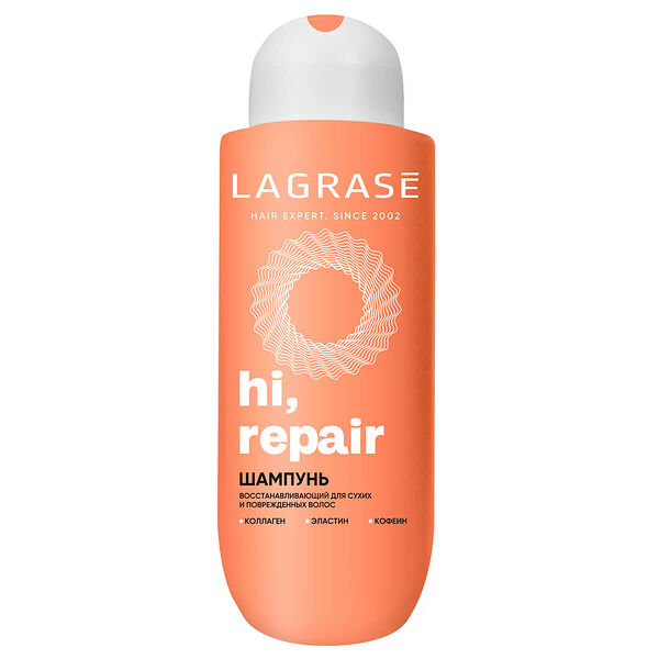 Шампунь La Grase Hi, repair для волос женский для сухих волос 500 мл