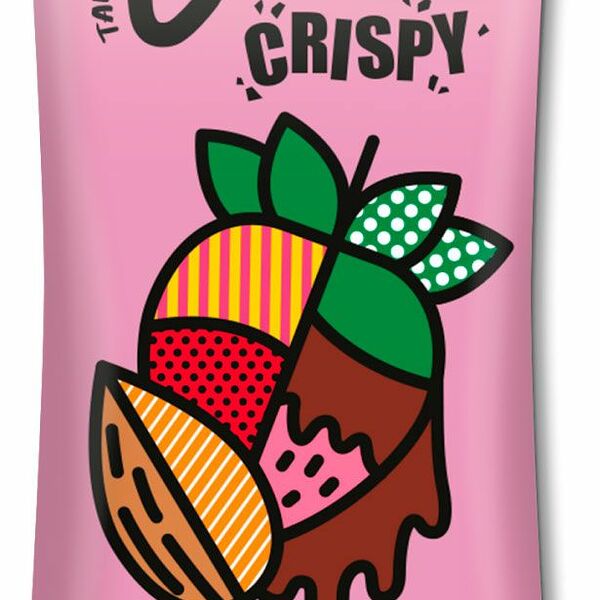 Батончик Take a Bite Crispy Шоколад-миндаль-клубника, 45 г