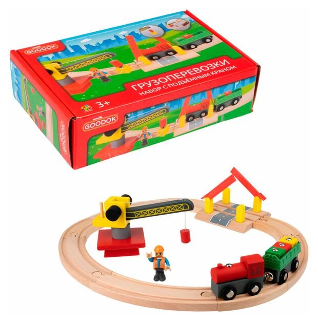 

Набор игровой 1TOY Goodok ж/д Грузоперевозки