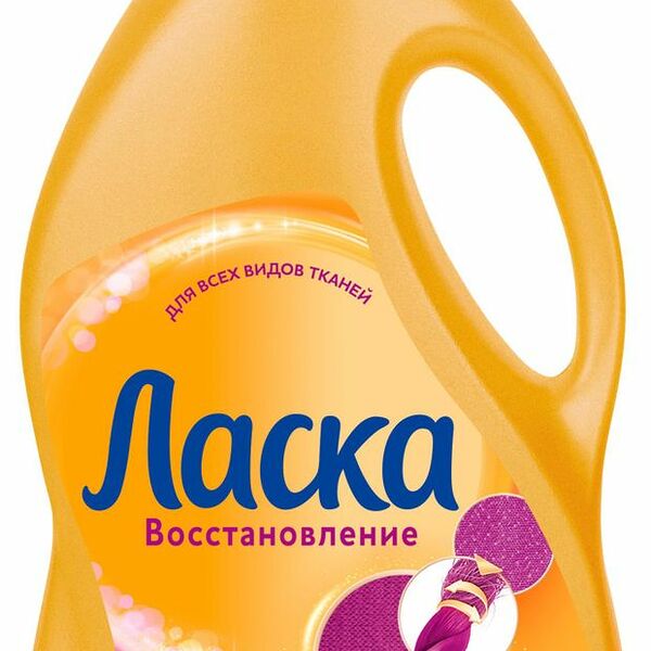 Гель для стирки Ласка Уход и восстановление для всех типов ткани 1 л