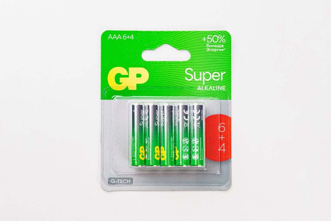 

Батарейки GP Super ААА 6 + 4 шт