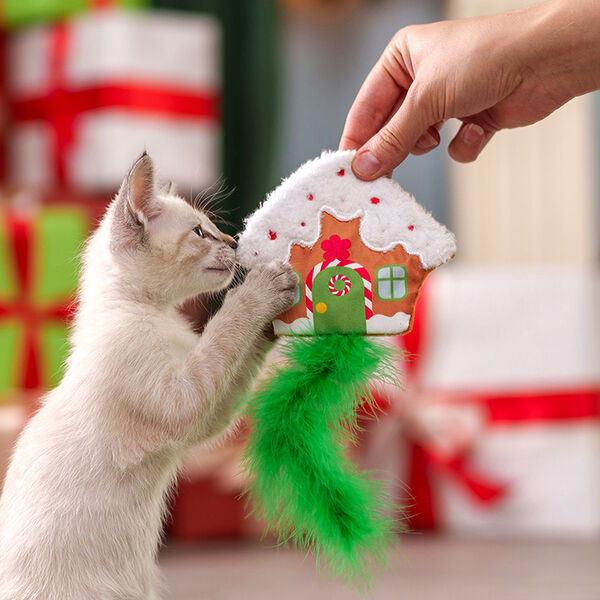 Игрушка для кошек NEW YEAR Рождественская избушка