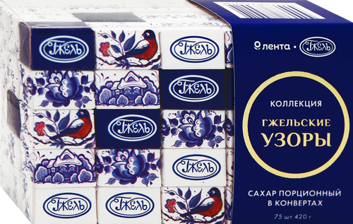 

Сахар порционный ЛЕНТА Русские Узоры, в конвертах, 75х5,6г