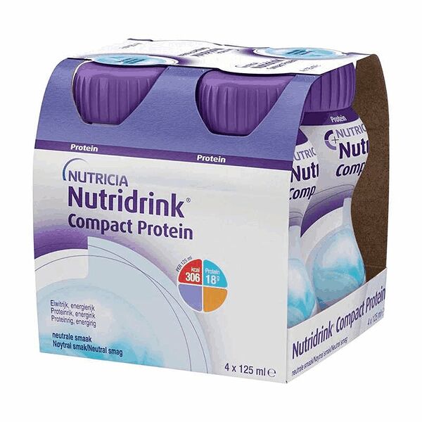 Смесь для энтерального питания жидкая Nutridrink Compact Protein с нейтральным вкусом 125 мл 4 шт