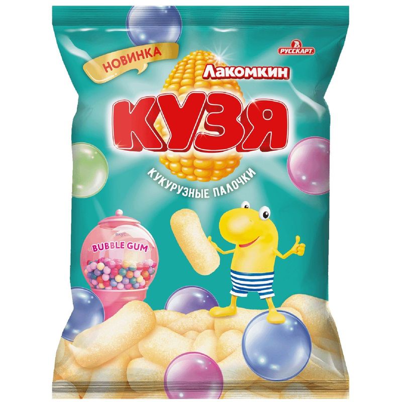 

Палочки кукурузные Кузя Лакомкин Bubble Gum, 100 г