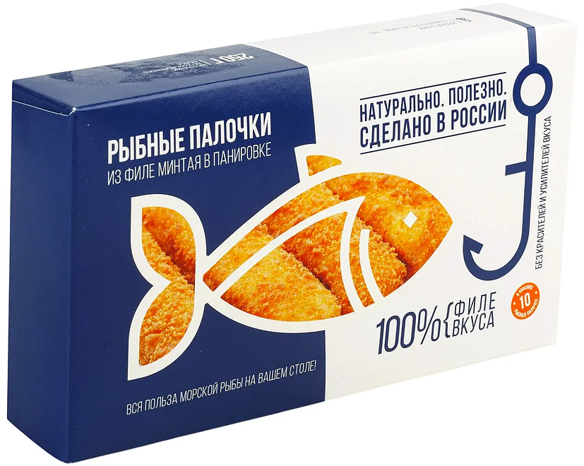 

Рыбные палочки Espersen из филе минтая в панировке 250 г